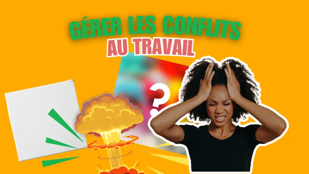 conflits au travail une femme stressée qui se tient la tête